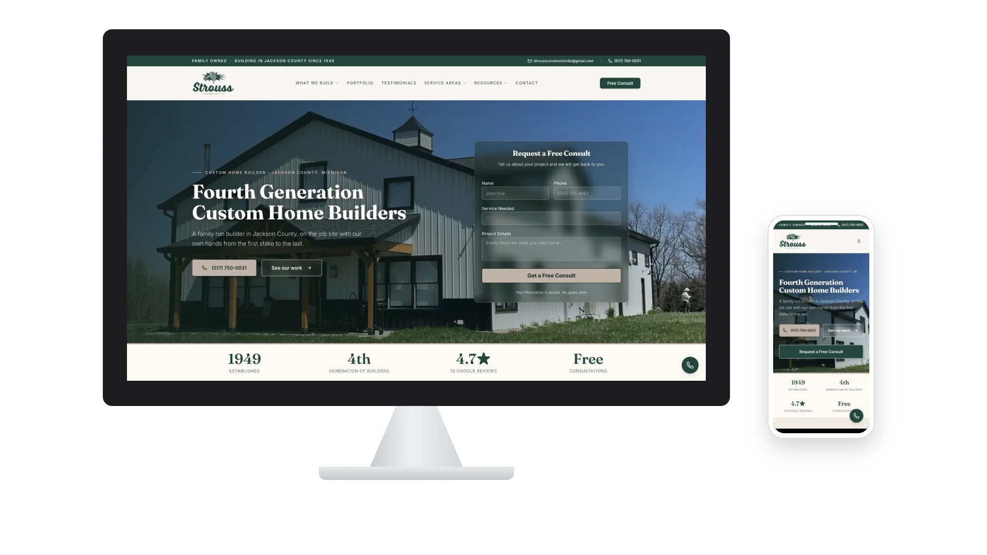 A website we built for Strouss, Eastwood and OCC Pros