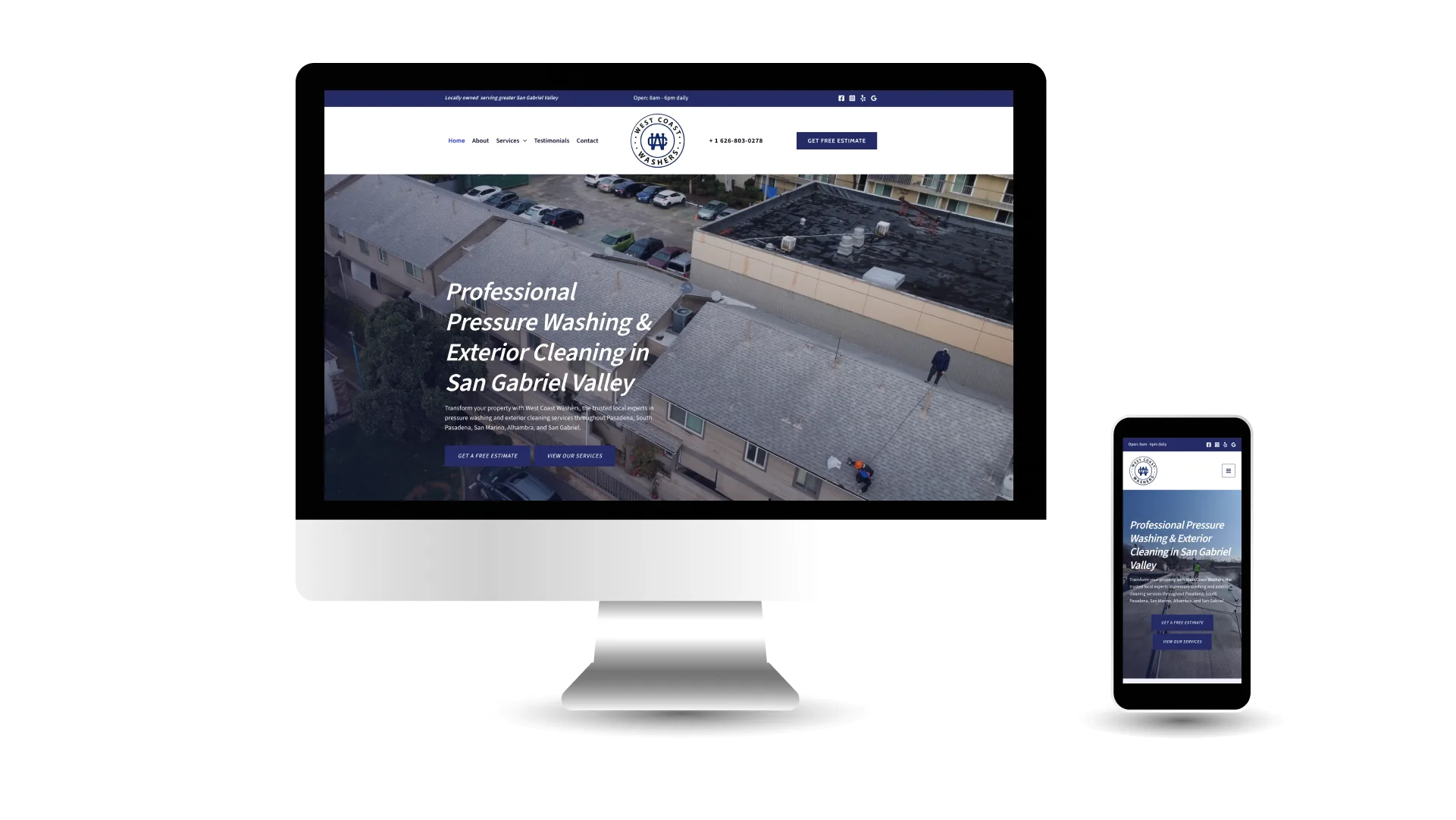 West Coast Washers Mockup